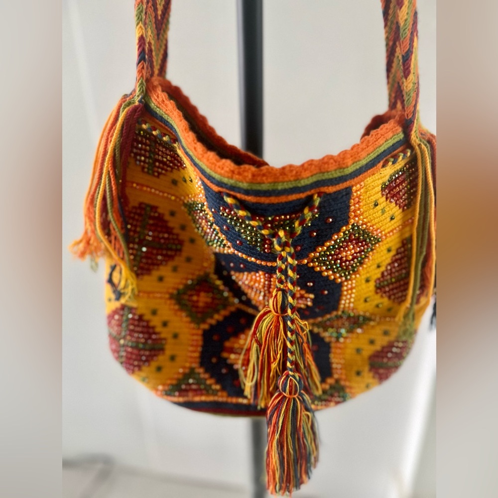 Wayuu Mochila Bag with Crystal